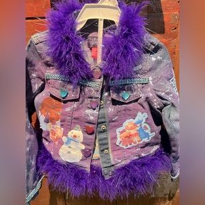 Girls 4t jean jacket with skirt